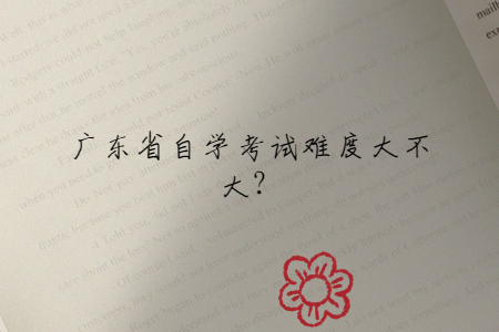 廣東省自學考試難度大不大?